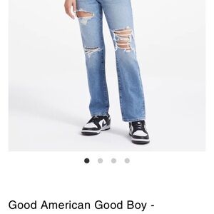 Good American woman índigo 244  Blue Distressed Jeans Size 18